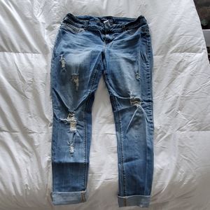 Maurice's distressed jegging large